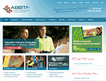 Tablet Screenshot of abbtf.com.au